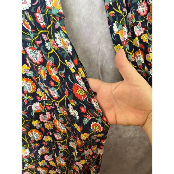 Boden Evelyn Floral Jersey Midi Long Sleeve Dress sz 4R Boho Whimsy Cottage - Picture 8 of 13